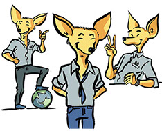 illustration mascotte corporate